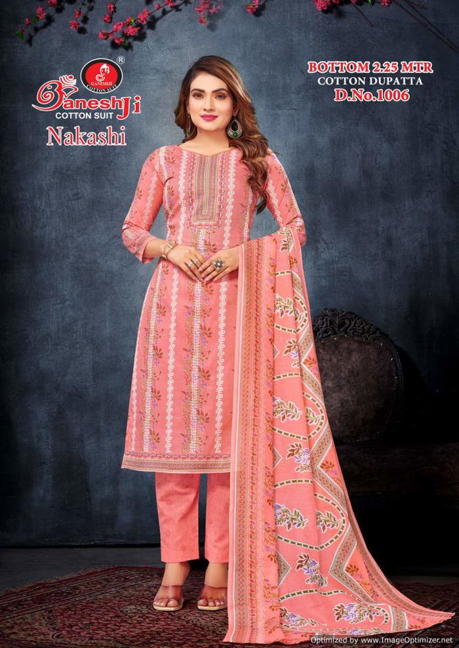 Nakashi Vol 1 By Ganeshji Pure Printed Cotton Dress Material Wholesale Shop In Surat